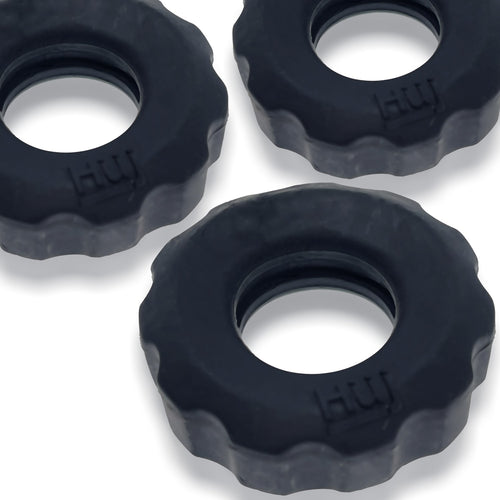 SUPER HUJ 3PK COCK RINGS TAR ICE (NET) - OXHUJ137TARICE