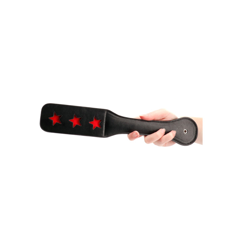 Ouch! Star Pattern Paddle Black-Pinkfoxxx