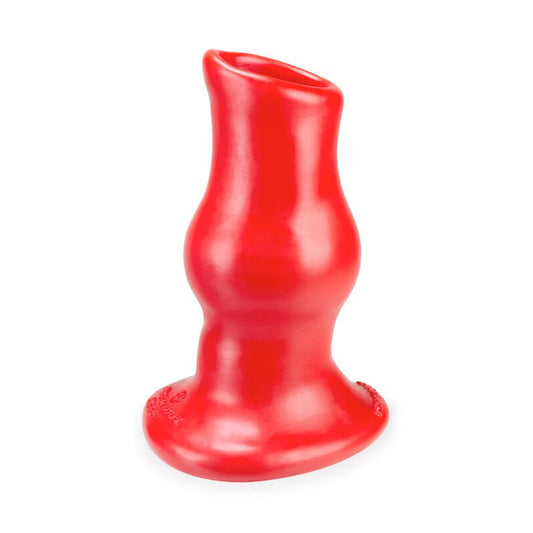 OxBalls Pig Hole Deep Hollow Plug, Red-Pinkfoxxx