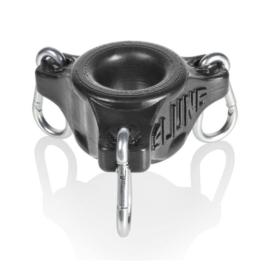 OxBalls Slung, Ballstretcher With 3 Carabiners, Black-Pinkfoxxx