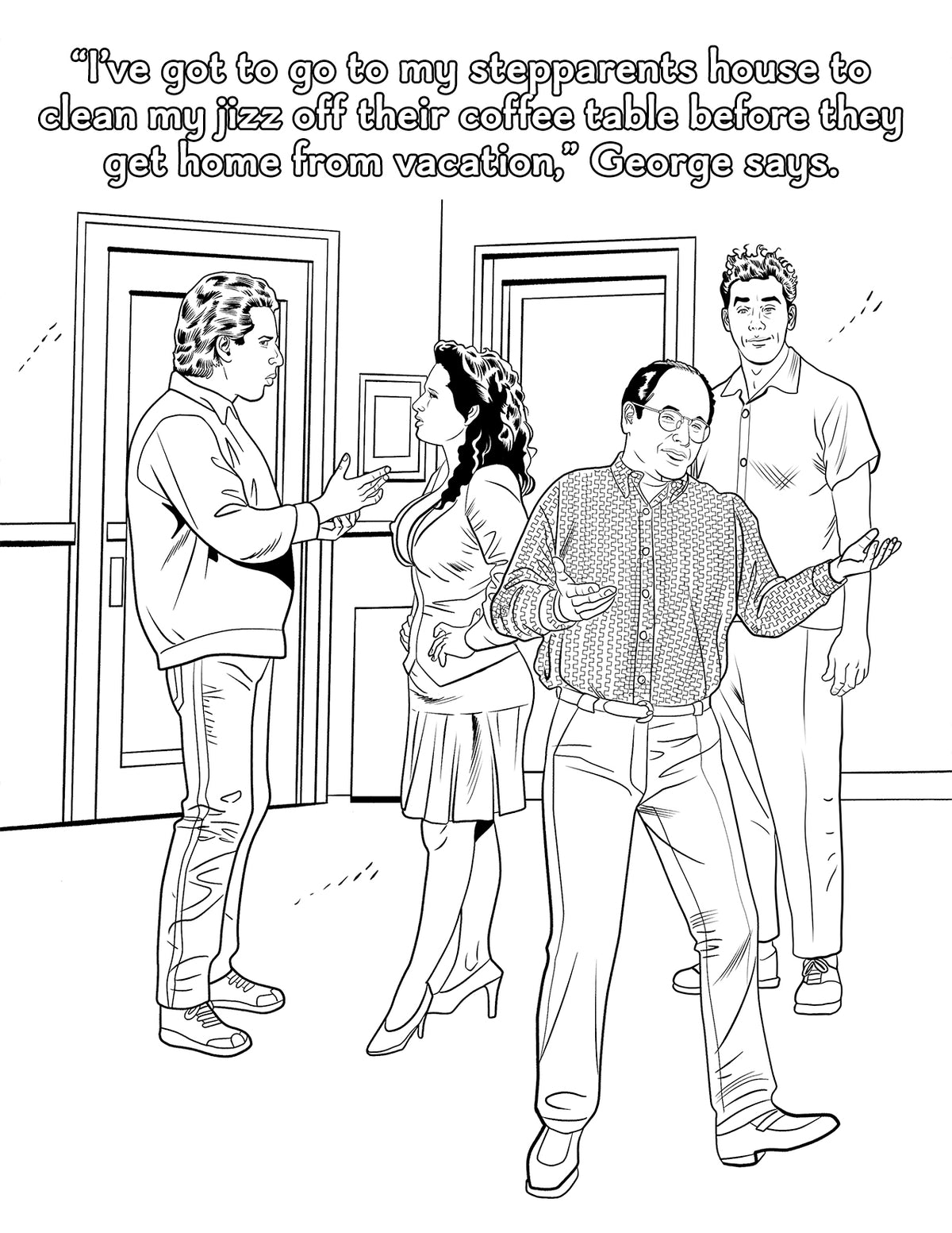 SEXFELD PORN PARODY COLORING BOOK (NET) - WRCB039