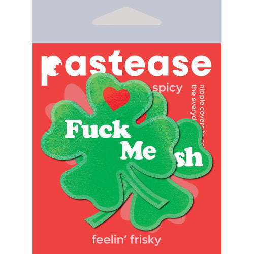 PASTEASE CLOVER 'FUCK ME IM IRISH' NIPPLE PASTIES - PASCLVFME