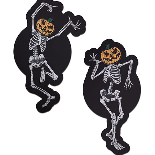 PASTEASE DANCING SKELETONS W/ PUMPKIN HEADS - PASDSKL