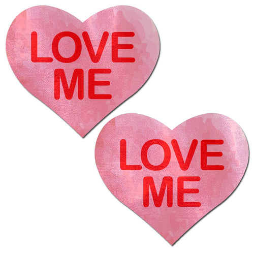 PASTEASE LOVE ME HEART PINK - PASHRTDMGLTPK