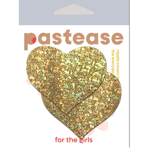 PASTEASE GOLD GLITTER HEART - PASHRTGLTGL