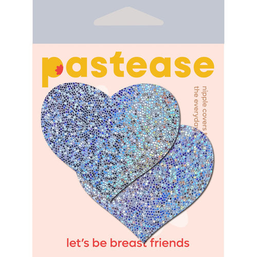 PASTEASE HEARTS SILVER GLITTER - PASHRTGLTSL5