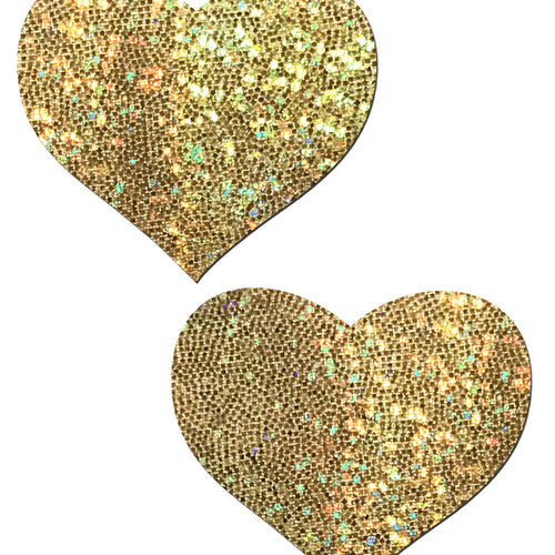 PASTEASE GOLD GLITTER HEART - PASHRTGLTGL
