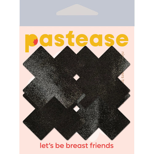 PASTEASE PETITE PLUS X SMALL LIQUID BLACK CROSS 2 PAIRS - PASPETPLSLQBK