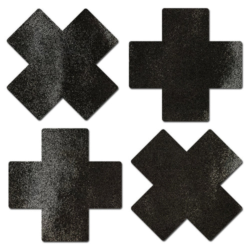 PASTEASE PETITE PLUS X SMALL LIQUID BLACK CROSS 2 PAIRS - PASPETPLSLQBK