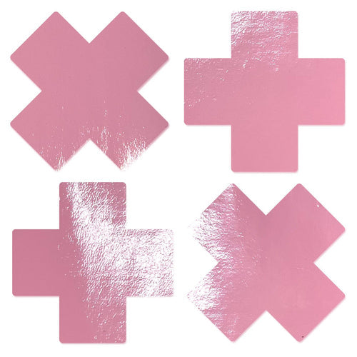PASTEASE PETITE PLUS X FAUX LATEX BABY PINK CROSSES - PASPETPLSPLBPK