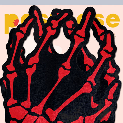 PASTEASE RED SKELETON HANDS - PASSKHRD5