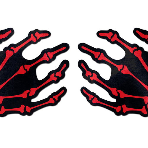 PASTEASE RED SKELETON HANDS - PASSKHRD5