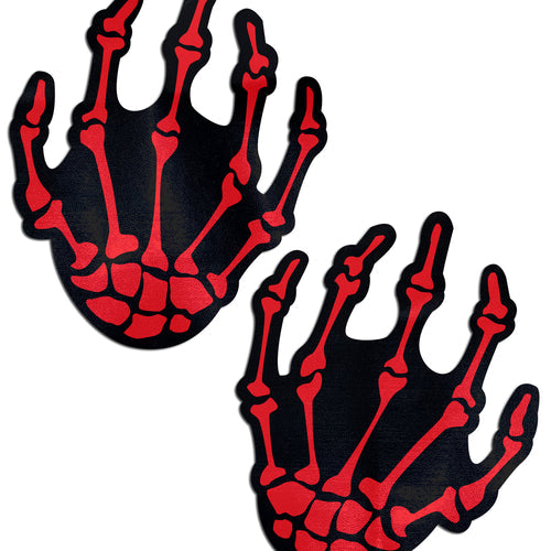 PASTEASE RED SKELETON HANDS - PASSKHRD5