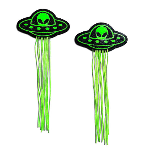 PASTEASE UFO ALIEN TASSELS GLOW IN THE DARK - PASUFOTAS