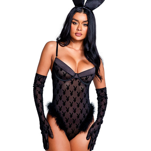 PBLI103- Playboy Bunny Noir Teddy