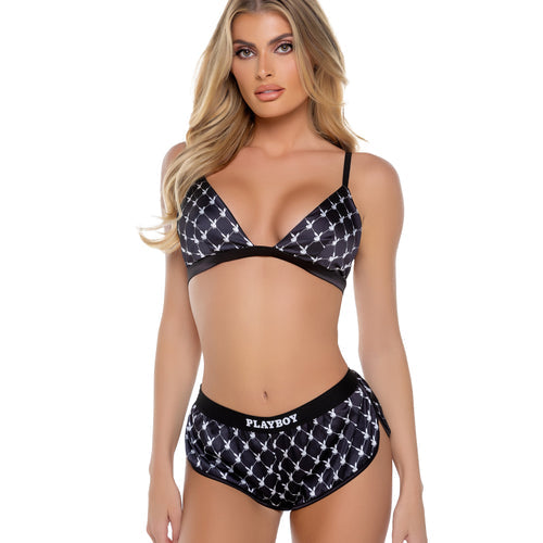 PBLI165 - Playboy Bunny Smoke Lounge 2pc Set