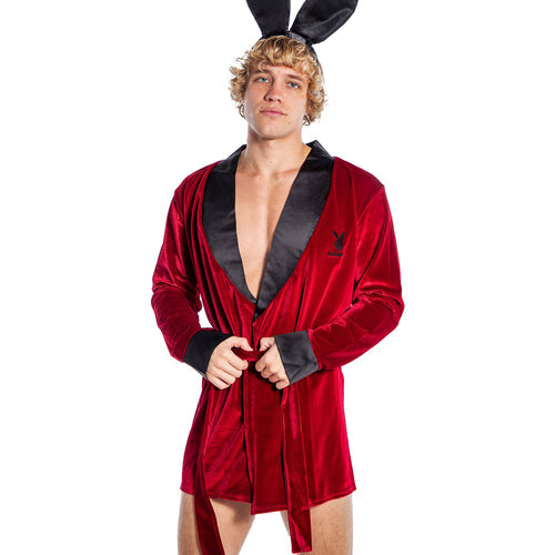 PBLI167 - Playboy Mens Smoke Lounge Robe