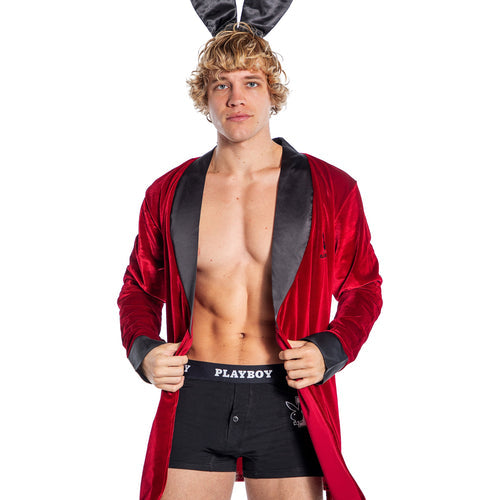 PBLI167 - Playboy Mens Smoke Lounge Robe