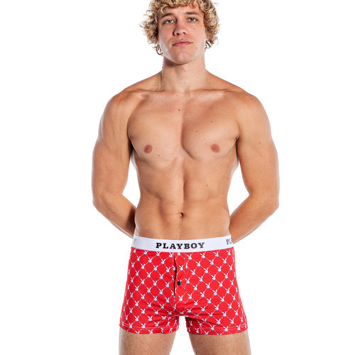 PBLI168 - Playboy Mens Argyle Boxer Briefs