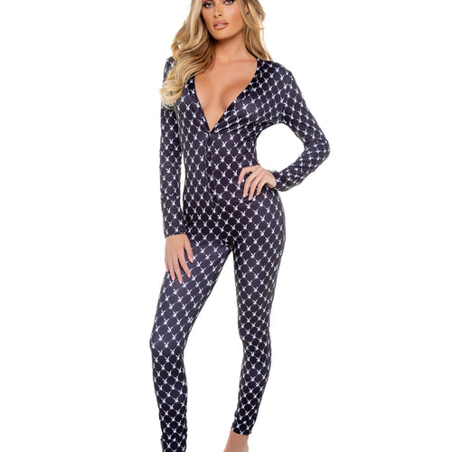 PBLI173 - Playboy Bunny Cozy Lounge Union Suit