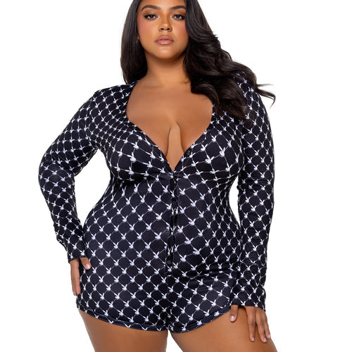 PBLI174 - Playboy Bunny Cozy Lounge Romper