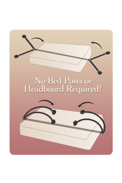 FETISH FANTASY BED BINDINGS RESTRAINT KIT - PD215323