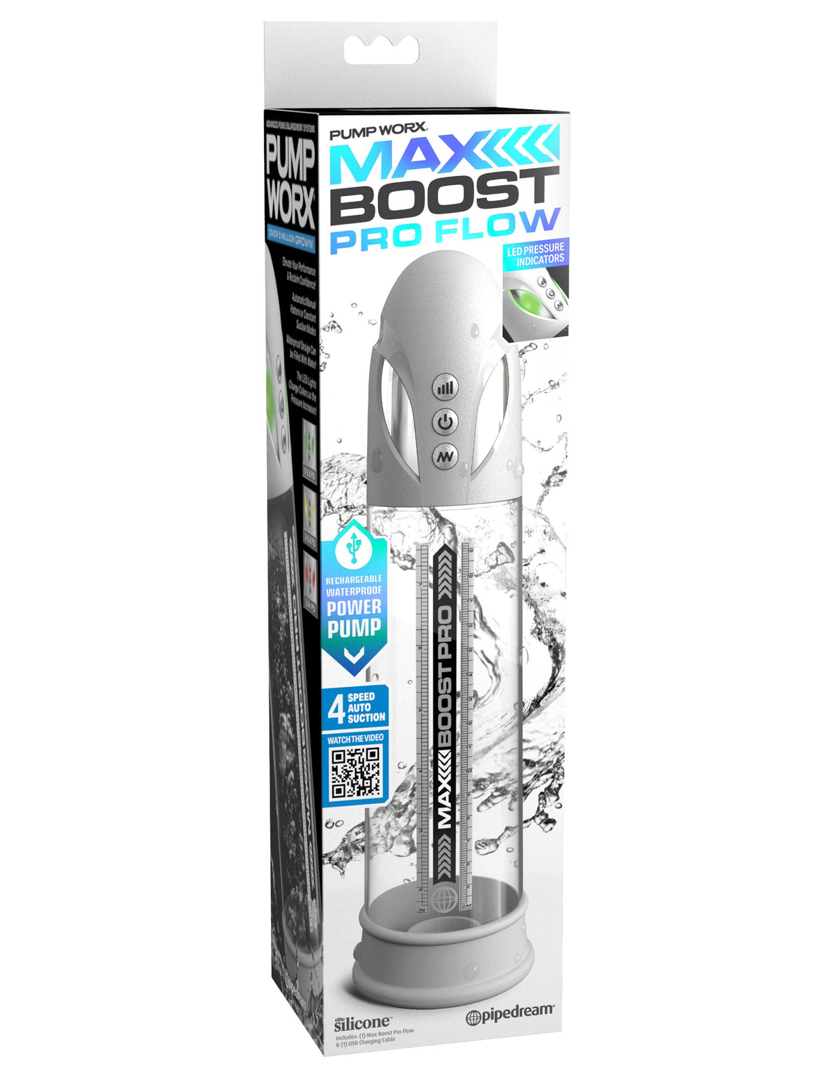 MAX BOOST PRO FLOW WHITE/CLEAR - PD325019