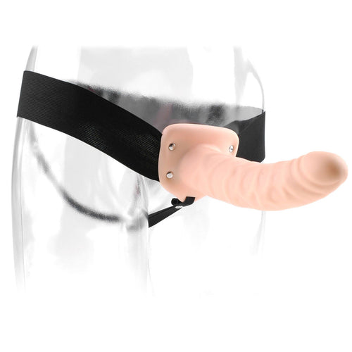 FETISH FANTASY 8IN HOLLOW STRAP ON FLESH - PD336021