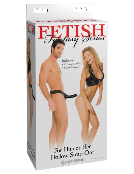 FETISH FANTASY HOLLOW STRAP ON FOR HIM OR HER BLACK - PD336623