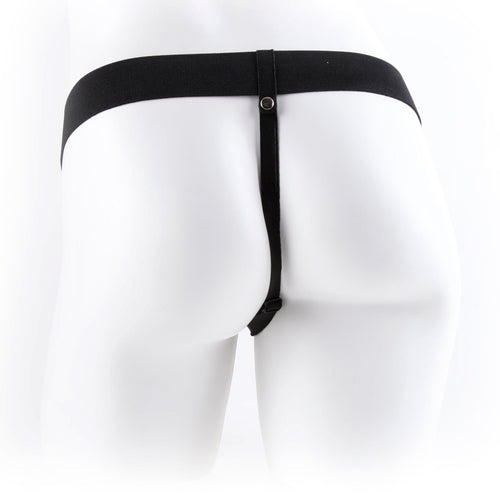 FETISH FANTASY 7 HOLLOW STRAP ON W/BALLS FLESH " - PD337321