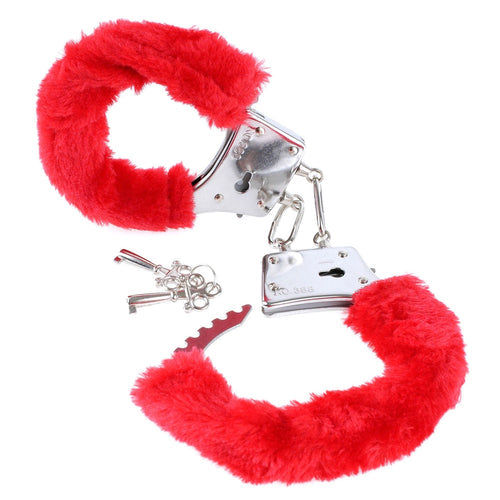 FETISH FANTASY BEGINNERS FURRY CUFFS RED