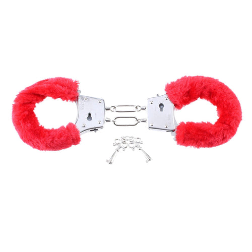 FETISH FANTASY BEGINNERS FURRY CUFFS RED