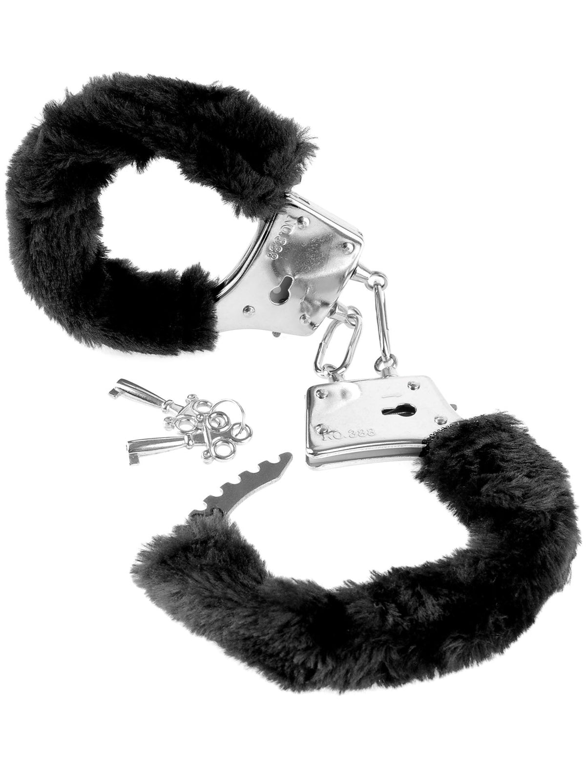 FETISH FANTASY BEGINNERS FURRY CUFFS BLACK