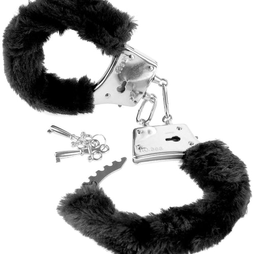 FETISH FANTASY BEGINNERS FURRY CUFFS BLACK