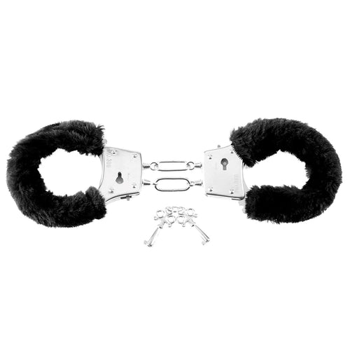 FETISH FANTASY BEGINNERS FURRY CUFFS BLACK