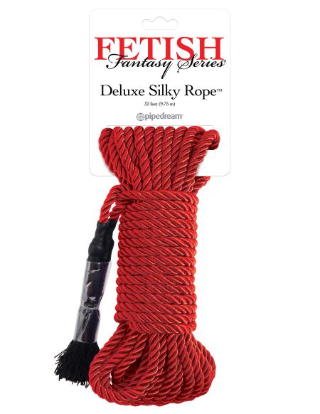 FETISH FANTASY SERIES DELUXE SILK ROPE RED - PD386515