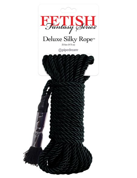 FETISH FANTASY SERIES DELUXE SILK ROPE BLACK - PD386523