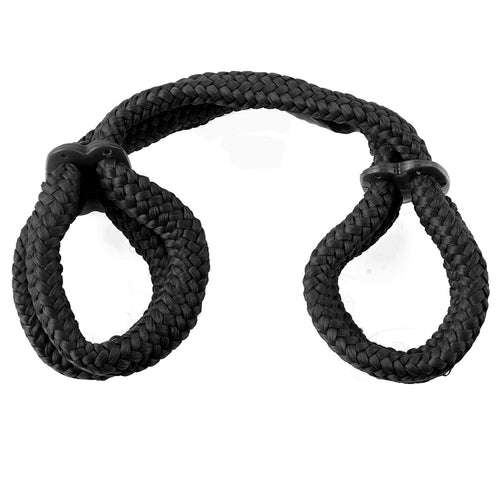 FETISH FANTASY SILK ROPE LOVE CUFFS BLACK - PD386723