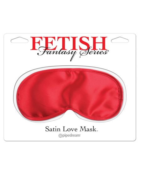 FETISH FANTASY LOVE MASK-RED SATIN - PD390315