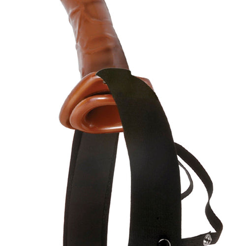 FETISH FANTASY 10IN CHOCOLATE DREAM HOLLOW STRAP ON - PD394800