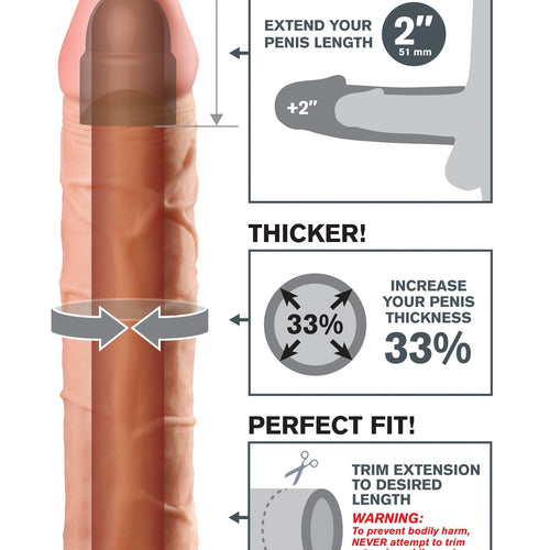 FANTASY X-TENSIONS PERFECT EXTENSION 2IN FLESH - PD411121