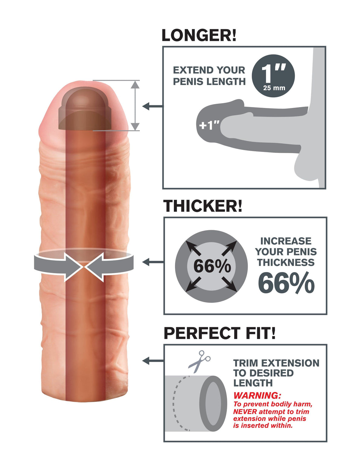FANTASY X-TENSIONS MEGA EXTENSION 1IN FLESH - PD411321