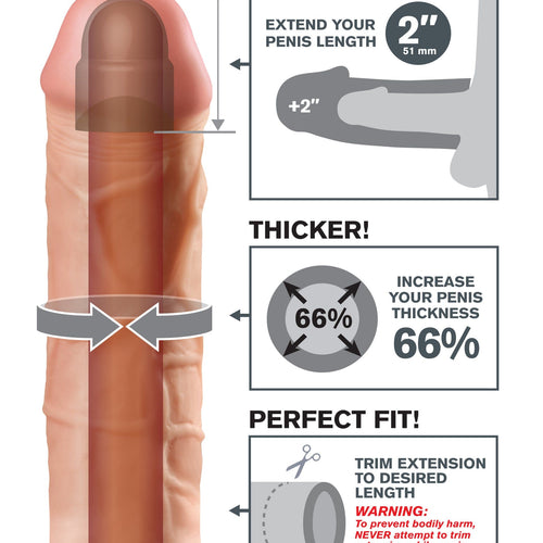 FANTASY X-TENSIONS MEGA EXTENSION 2IN FLESH - PD411421