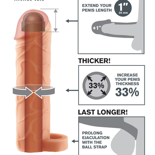 FANTASY X-TENSIONS PERFECT EXTENSION 1IN W/BALL STRAP F - PD411621