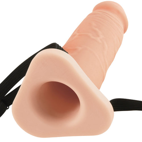 FANTASY X-TENSIONS 8IN SILICONE HOLLOW EXTENSION FLESH - PD412721