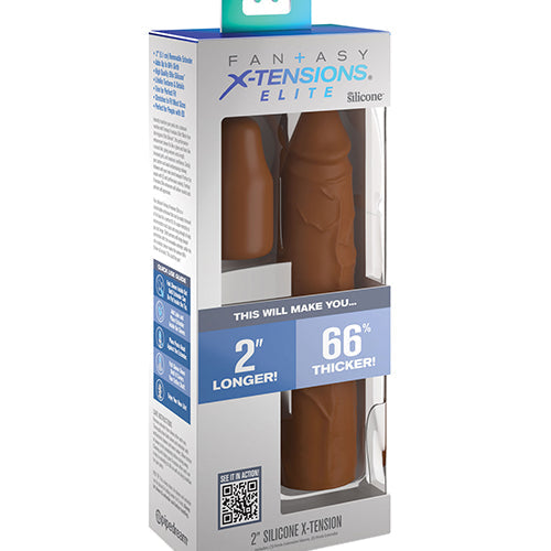 FANTASY X-TENSIONS ELITE 8IN SLEEVE W/ 2IN PLUG TAN - PD415222