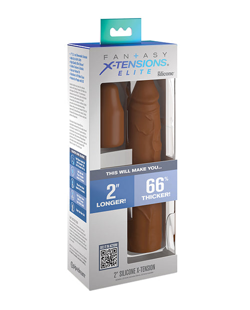 FANTASY X-TENSIONS ELITE 8IN SLEEVE W/ 2IN PLUG TAN - PD415222