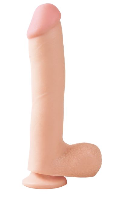 BASIX RUBBER WORKS 10IN DONG W/SUCTION CUP FLESH - PD422221