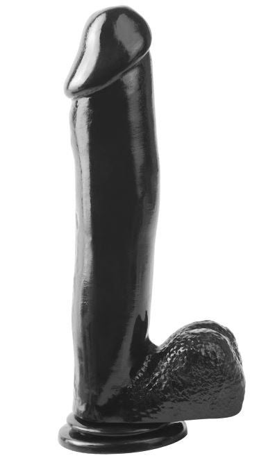 BASIX RUBBER WORKS 12IN DONG W/SUCTION BLACK - PD423123