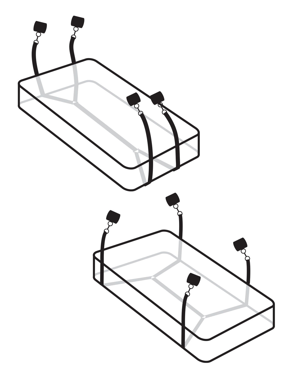 FETISH FANTASY LIMITED EDITION WRAPAROUND MATTRESS RESTRAINTS - PD445423